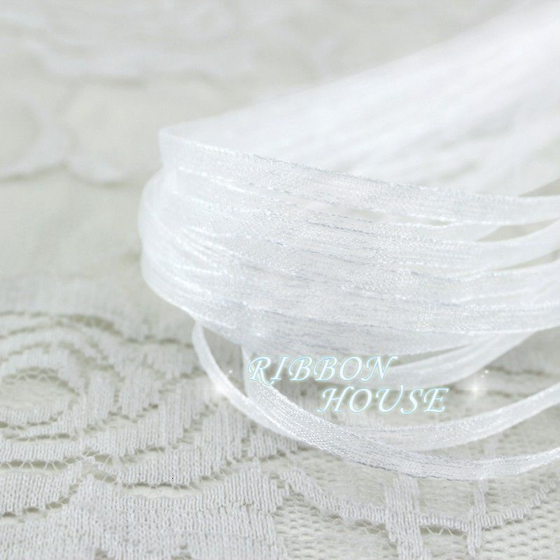 (40 Metros/Rolo) Largura 3mm Fita De Organza Presente Casamento Decorações De Natal Balão Correspondência em Oferta na Shopee