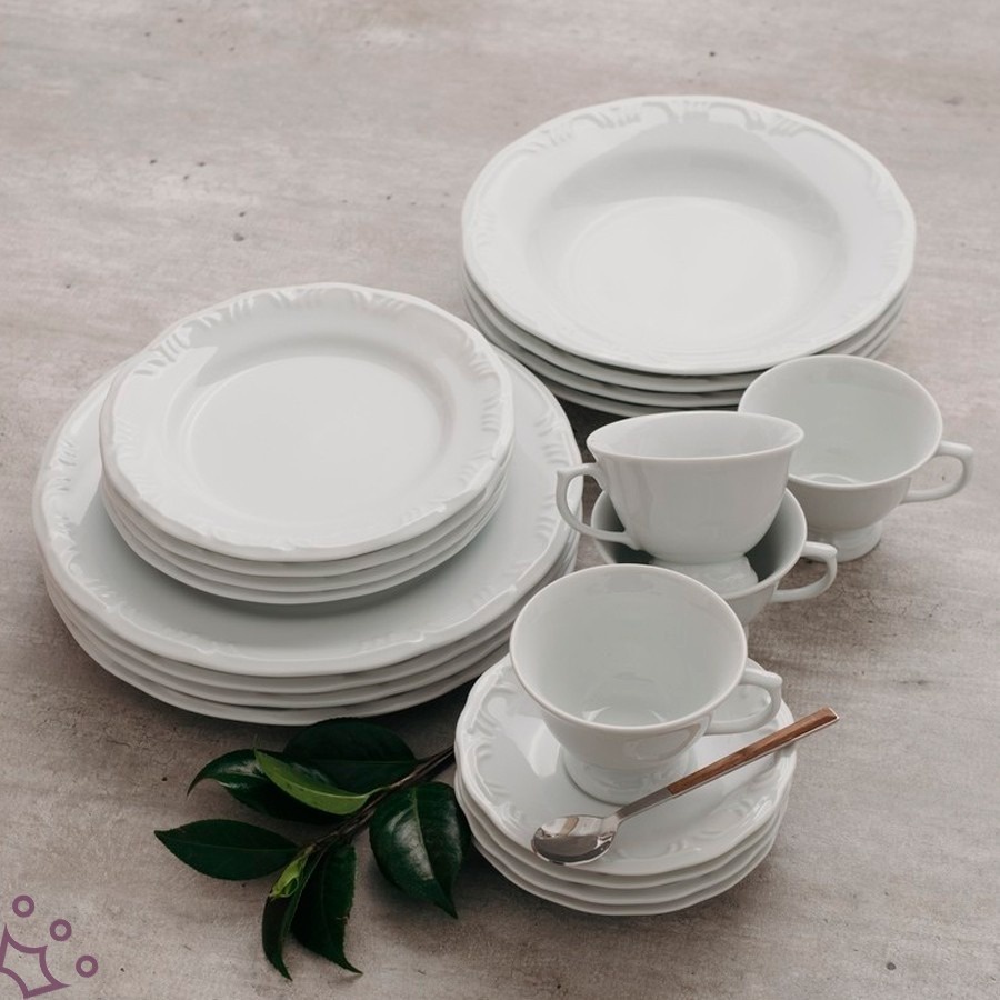 Jogo de Jantar Pomerode Porcelana Schmidt P/ 10 Pessoas