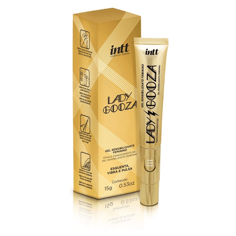 Gel Excitante Feminino com 7 Funções e Vibração Única - Intt Lady Gooza | 15g em Oferta na Shopee