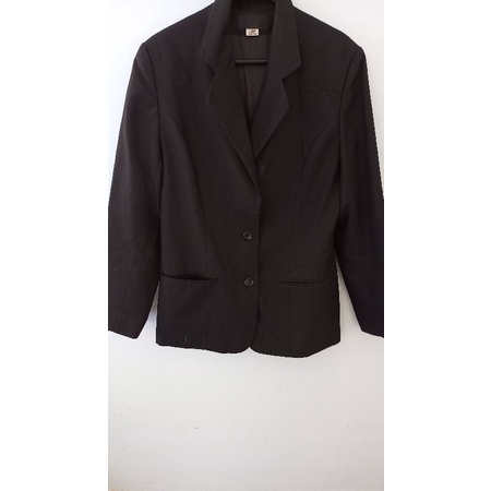 Blazer casaco alfaiataria forrado preto TAM.40 Fem.