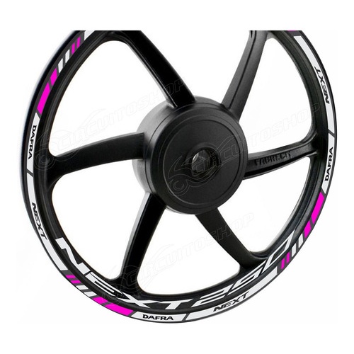 Friso + Adesivo Refletivo M8 Roda Moto Dafra Next 250