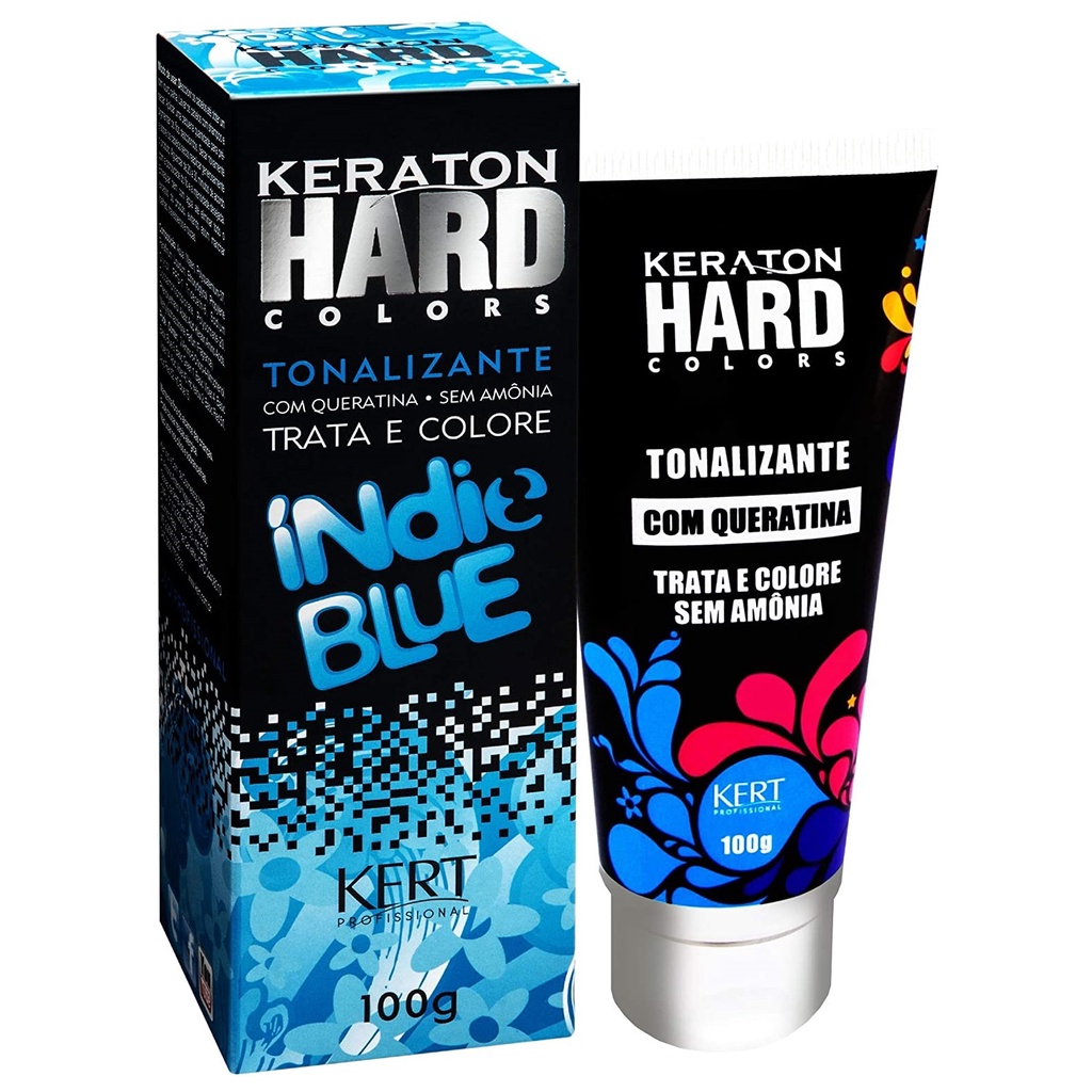 Hard Color Keraton Tonalizante Índie Blue 100g