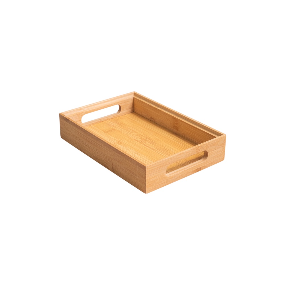 Caixa vazada de bambu empilhável 22x15,1x4,5cm - Oikos em Oferta na Shopee