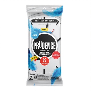 Preservativo Prudence Sensações Sensitive Retardante 6 Un