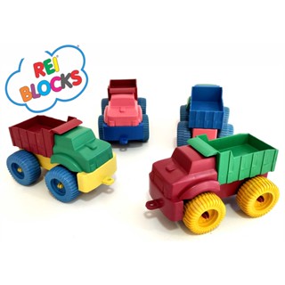 BLOCOS DE MONTAR CAMINHÃOZINHO EDUCATIVO  REIBLOCKS em Oferta na Shopee