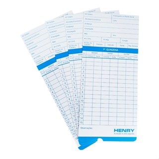 Cartão De Ponto Original Henry Vega E Biash - Pacote 100 Unidades em Oferta na Shopee