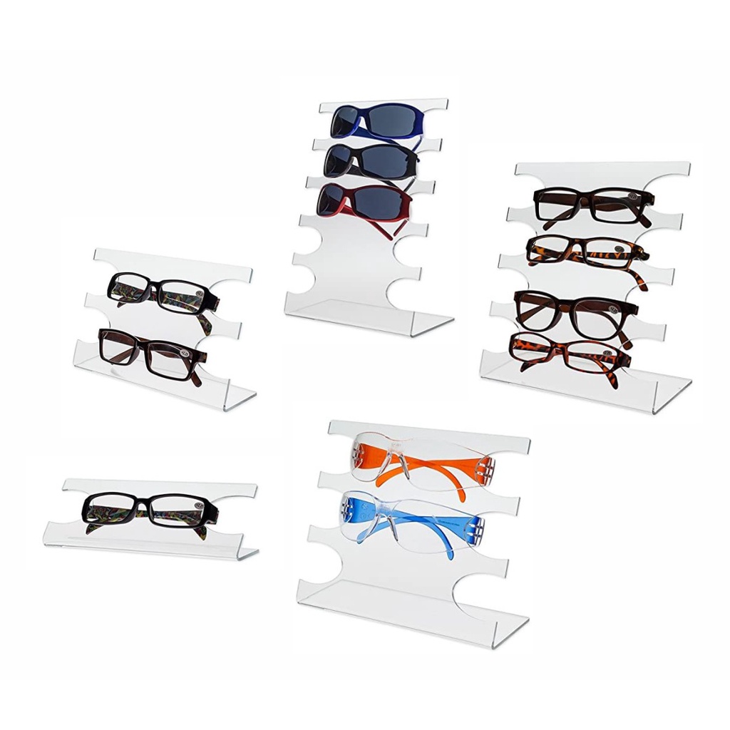Kit 5 Display Expositor para Óculos Ideal para mesa, balcões e vitrines