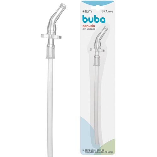 Canudo Refil Repositor em Silicone 12123 Buba - Home & Living