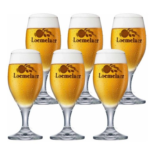 Jogo De Taças de Cristal Loemelaer Rótulo Frases para Cerveja 260ml 6pcs - Ruvolo - Home & Living