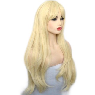 Peruca Orgânica Longa levemente ondulada 70cm 250g Aspecto Natural em Oferta na Shopee