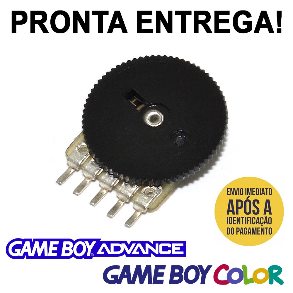 Botão De Volume Game Boy Advance e Color Potenciômetro Gba Gbc