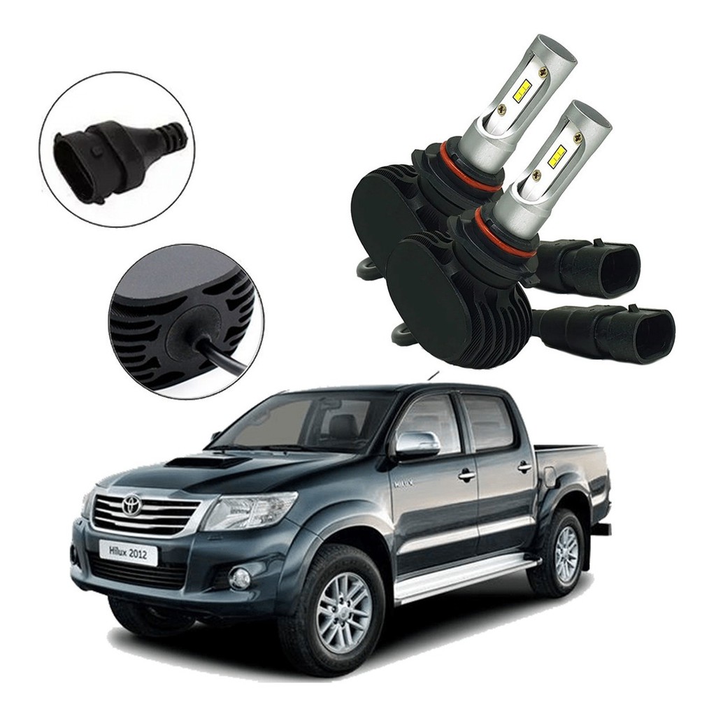 Kit HB4 Lâmpada Ultra Led Farol Milha Toyota Hilux 2012 2013