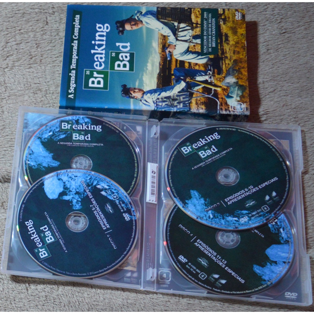 box dvd breaking bad - a segunda temporada completa (4 discos originais) |  Shopee Brasil