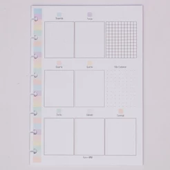 Refil Planner semanal -Organizador de Tarefas Colors