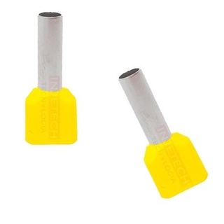 Kit Terminal Tubular Ilhós Duplos 6,0mm ( 20pçs )