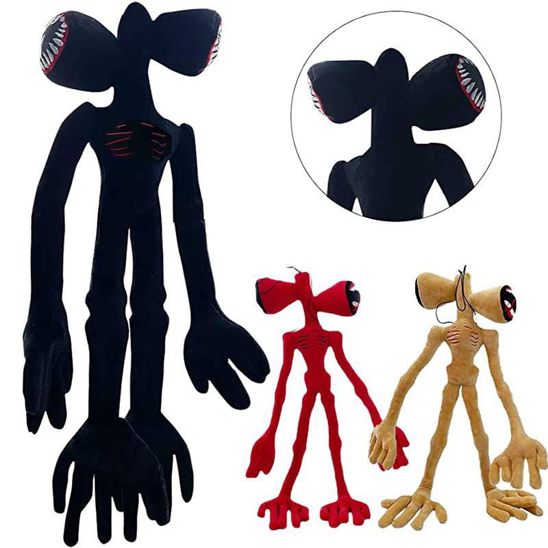 15-55cm Siren Head Plush Toy White Black Sirenhead Stuffed Plush Doll Toy Horror Character Toy Christmas Gifts
