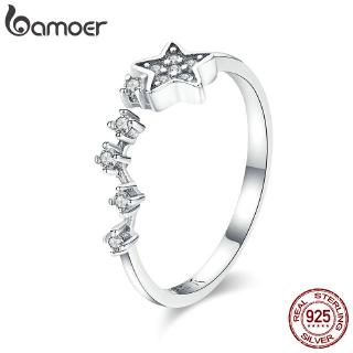 BAMOER 925 Silver Fashion Rings Star Whisper SCR440