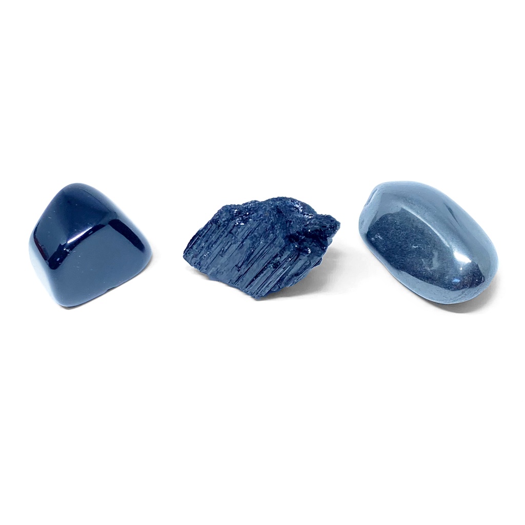 Contra Injustiças | Pedras Naturais | Obsidiana, Hemtita E Turmalina Negra | Kit Mini Cristais