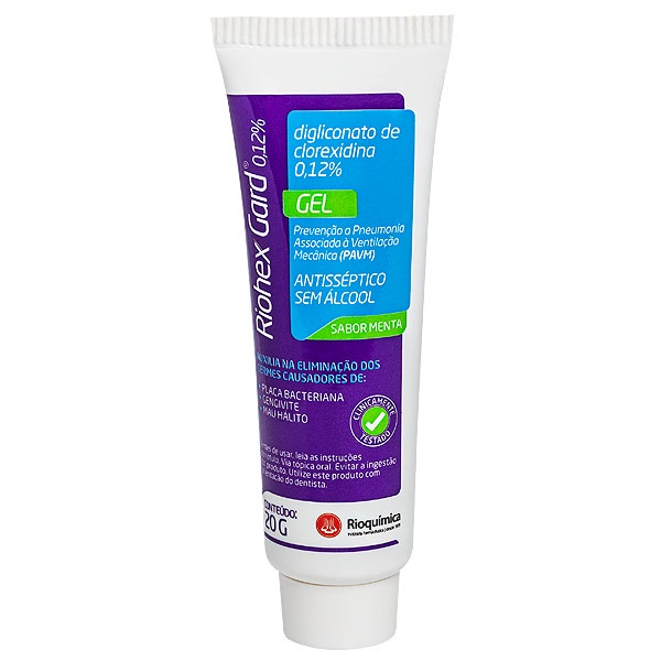 Antisséptico Bucal Gel Menta Riohex Gard 0,12%20G Rioquímica