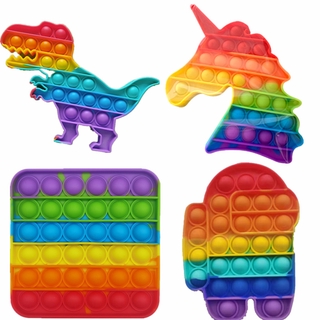 Fidget Toy Pop It Gigante Unicórnio Arco Iris - 35 cm Yes Toys - TRENDS  Brinquedos