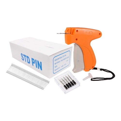 Aplicador Pistola Etiquetas Roupa + 5.000 Tag Pin + 5 Agulha
