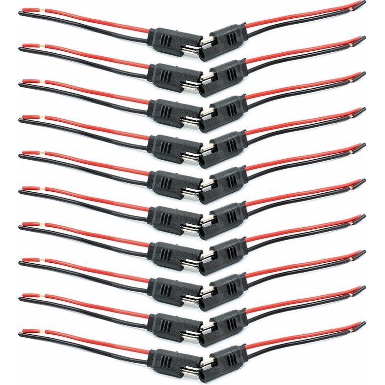 10x Conector Polarizado 2 Vias Alto Falante Farol De Milha Chicote | Permak 35Z