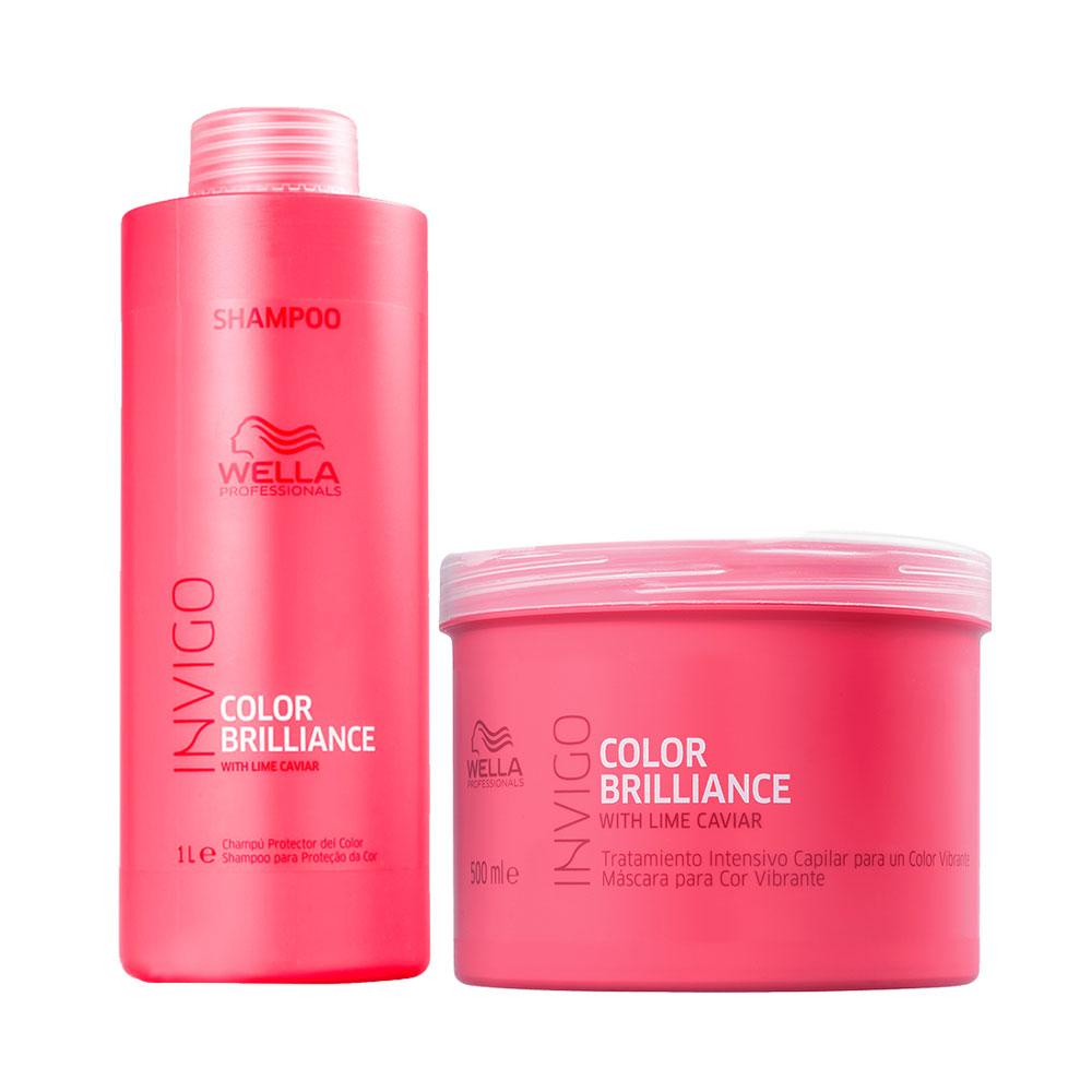 Kit Wella Professionals Inv Brilliance Profissional - Shampoo e Máscara - Beauty