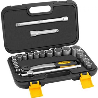 Jogo De Soquetes Estriados Encaixe 1/2" 22 Pcs VONDER em Oferta na Shopee