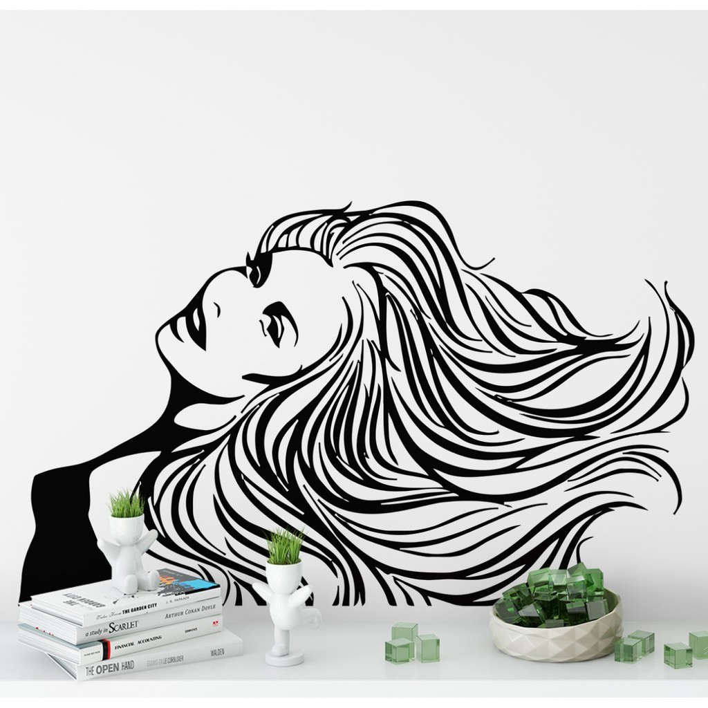 Adesivo Decorativo Papel De Parede Salão Cabeleireiro Beleza em Oferta na Shopee