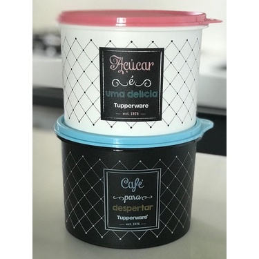 Tupperware Kit de Mantimento Bistrô Café + Açúcar