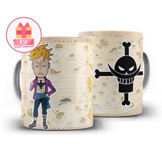 Caneca One Piece - Piratas do Barba Branca - Marco em Oferta na Shopee