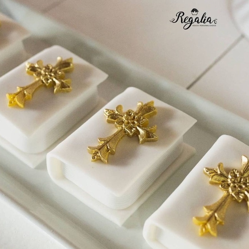 Forma De Acetato Confeitaria Bolo Bombom Média Pão De Mel Livro Bíblia