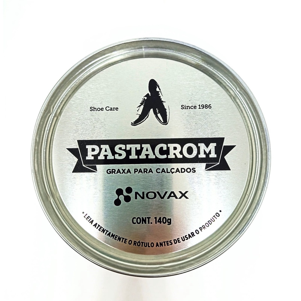 Graxa pastacrom 140g  profissional sapato calçado bota coturno em Oferta na Shopee