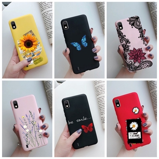 Capa Flexível De Silicone Tpu Estampa De Girassol Para Samsung Galaxy A10 / A105 / A105F