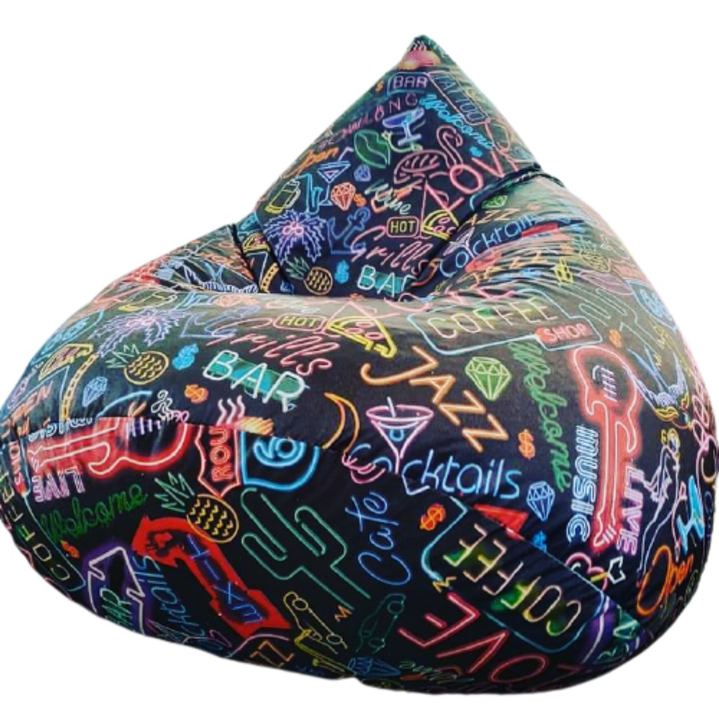 Puff Pera Gigante Pufe Gota Grande Várias Cores Vazio/capa