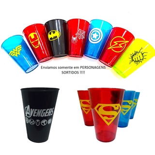 Kit C/ 50 Copo Personalizado Herois Vingadores Aniversário