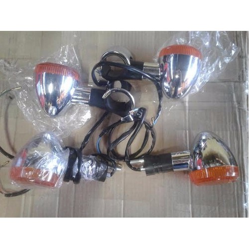 Jogo De Piscas Kit 4 Peças Vt Shadow 600 Dianteiro e traseiro