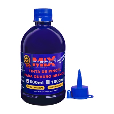 Tinta para marcador de quadro branco 500 ml Azul - Rende + de 100 recargas em Oferta na Shopee