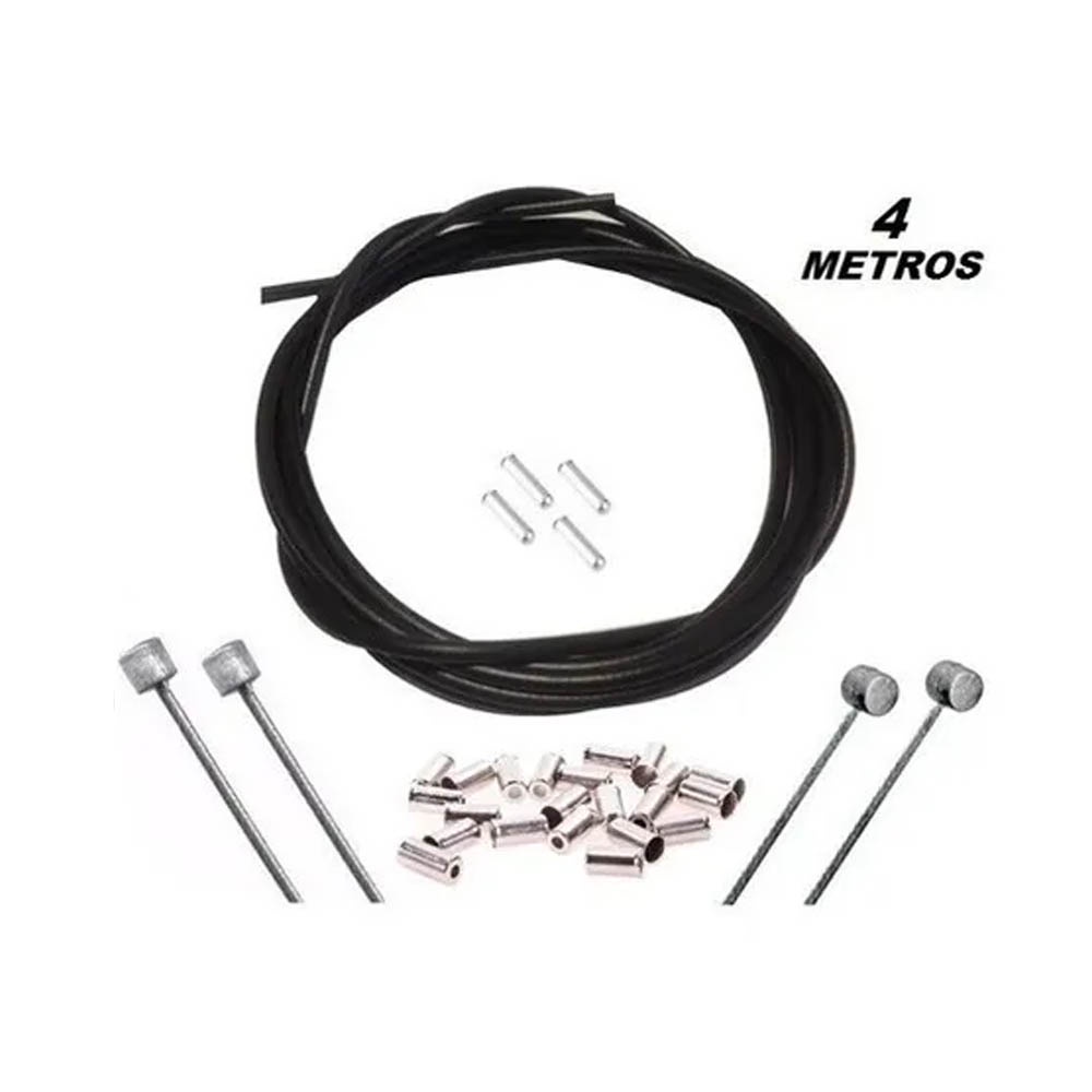 kit Cabo + Conduite C/ Teflon P/ Freio E Marcha Completos Bike Promoção