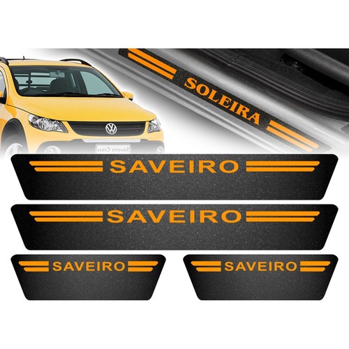 Soleira De Porta Vw Saveiro Cross Laranja