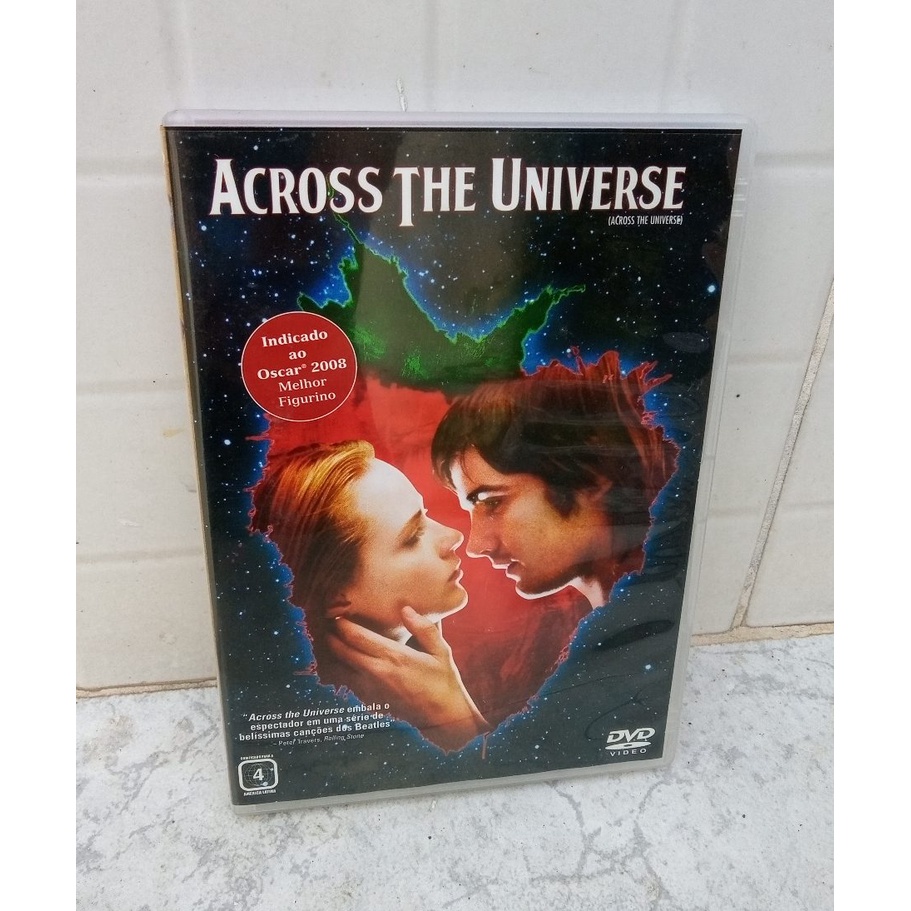 DVD Across The Universe - filme musical com faixas dos Beatles