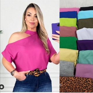 blusa feminina gola choque modas