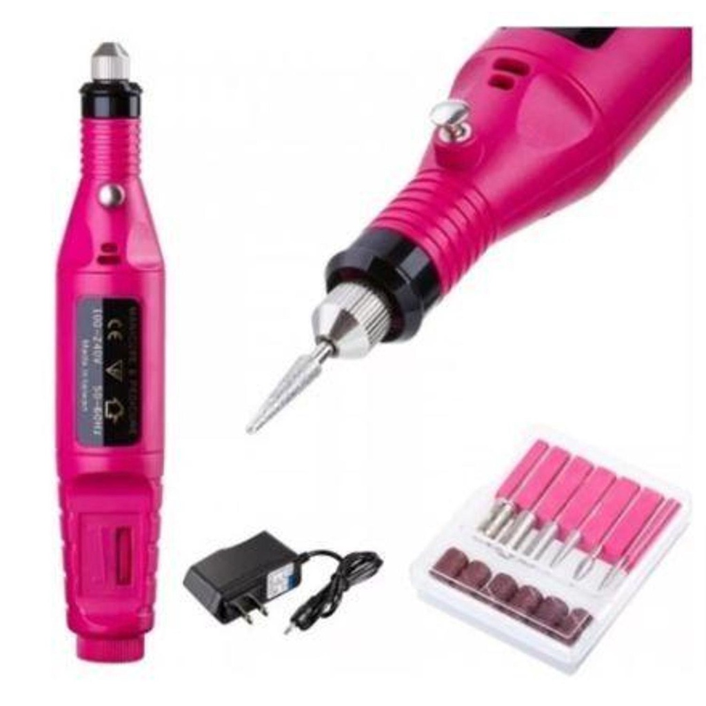 Lixadeira Motor Caneta Bivolts Unha Lixa Elétrica Profissional Bloco Motor Bivolt