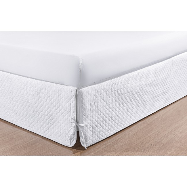 Saia para Cama Box Com Laço Solteiro Matelada - Home & Living