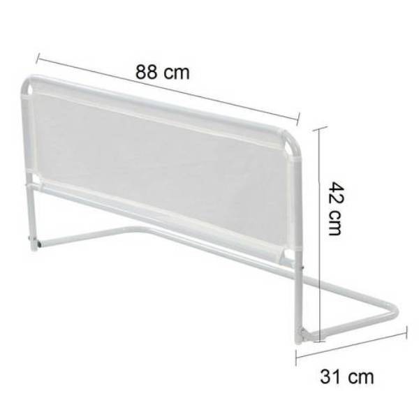 Grade de Proteção para Cama Infantil Dobrável Ninos Branca – Segurança e Conforto