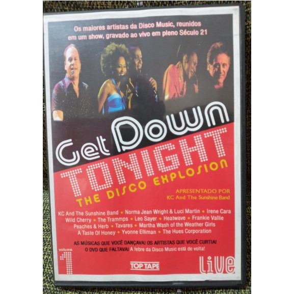 DVD Get Down Tonight - The Disco Explosion - Live - KC & The Sunshine Band, Irene Cara, Wild Cherry, Tavares,