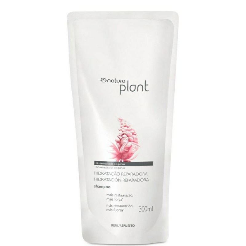 Shampoo Natura Plant Hidratação Reparadora 300ml (Refil) Shopee Brasil