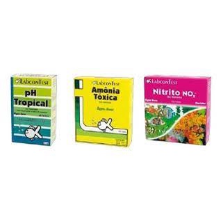 Kit Testes Labcon Nitrito No2 + Amonia Tóxica + Teste De Ph - Água Doce
