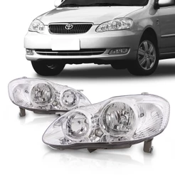 Par Farol Corolla E Fielder 2003 2004 2005 2006 2007 Foco Duplo Cromado