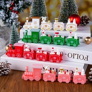4 Nós Trem De Natal Ornamento Para Crianças Em Casa Presentes De Ano Novo Decoração Do Quarto Escritório Doméstico